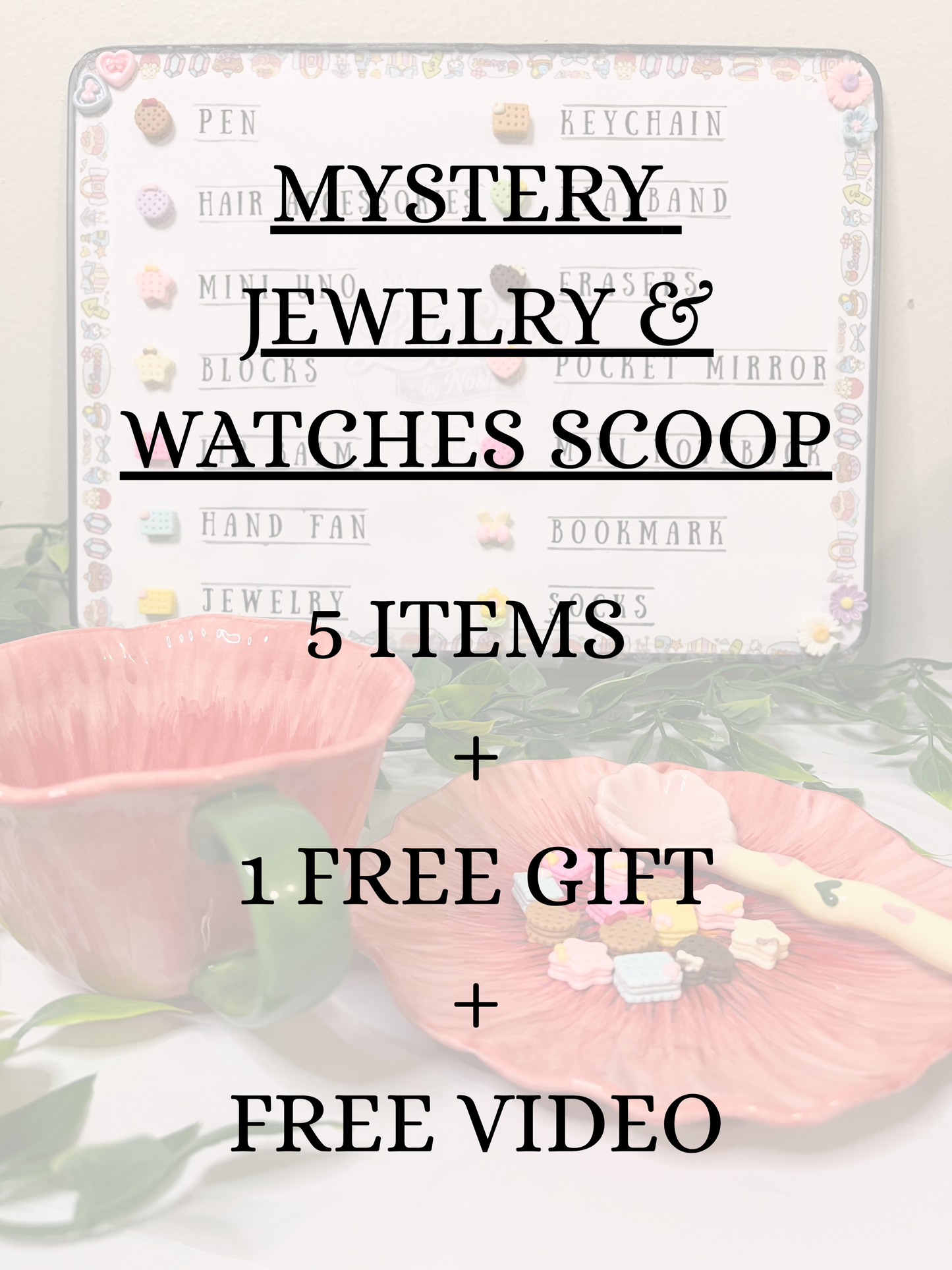 Mystery Jewelry & Watches Scoop 5 items +Free Gift+Video