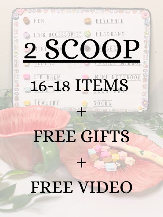 2 Scoops 16-18 items + Free Gift + Free Video